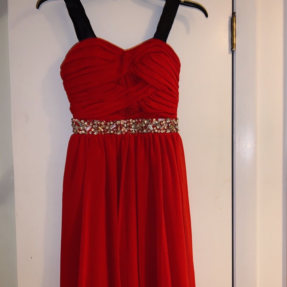 City triangle high-low dress
